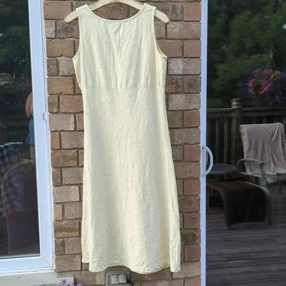 Yellow Hemp  Dress - Picture 3 of 9